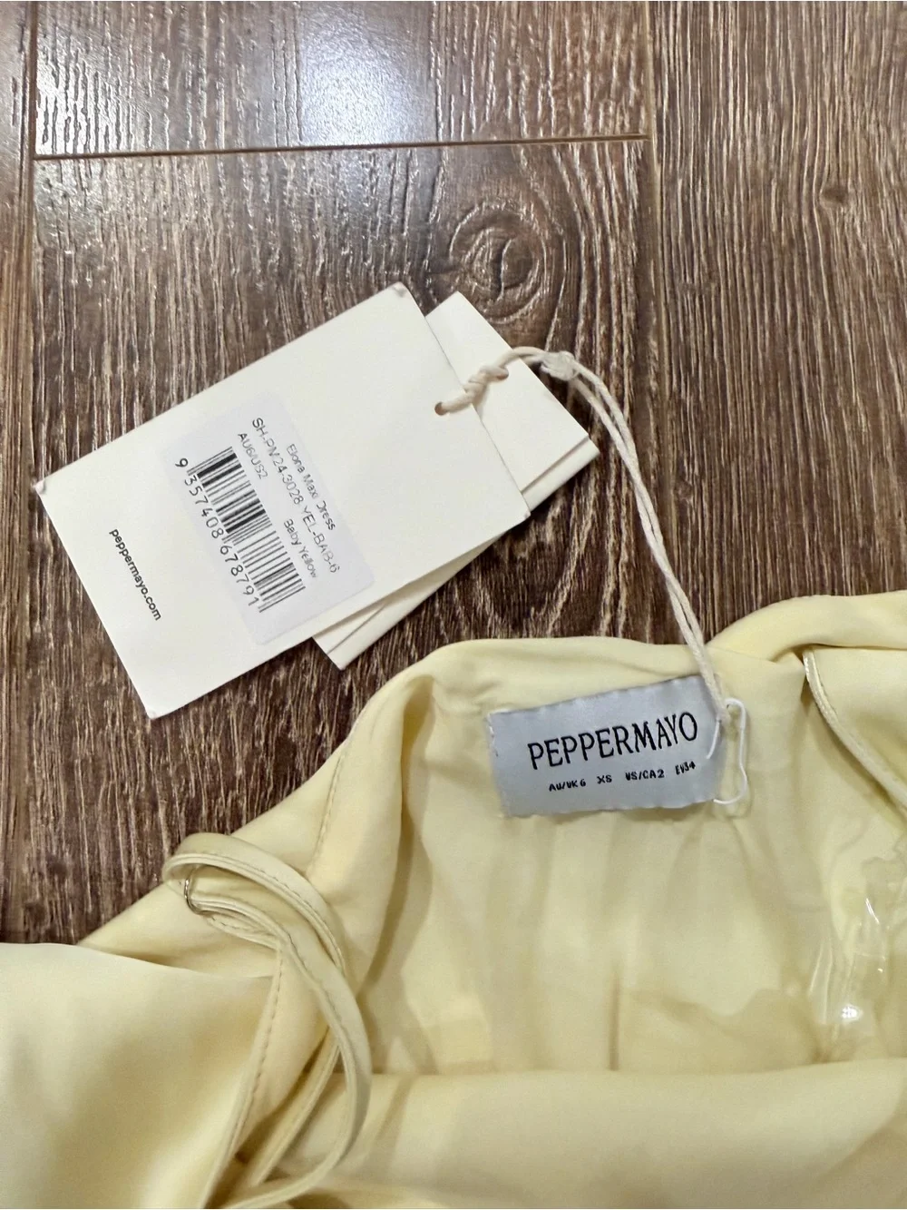 NWT peppermayo Elona Maxi Dress - Baby Yellow - Picture 4 of 4